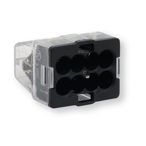 Samlemuffe 8x1-2,5mm2 sort